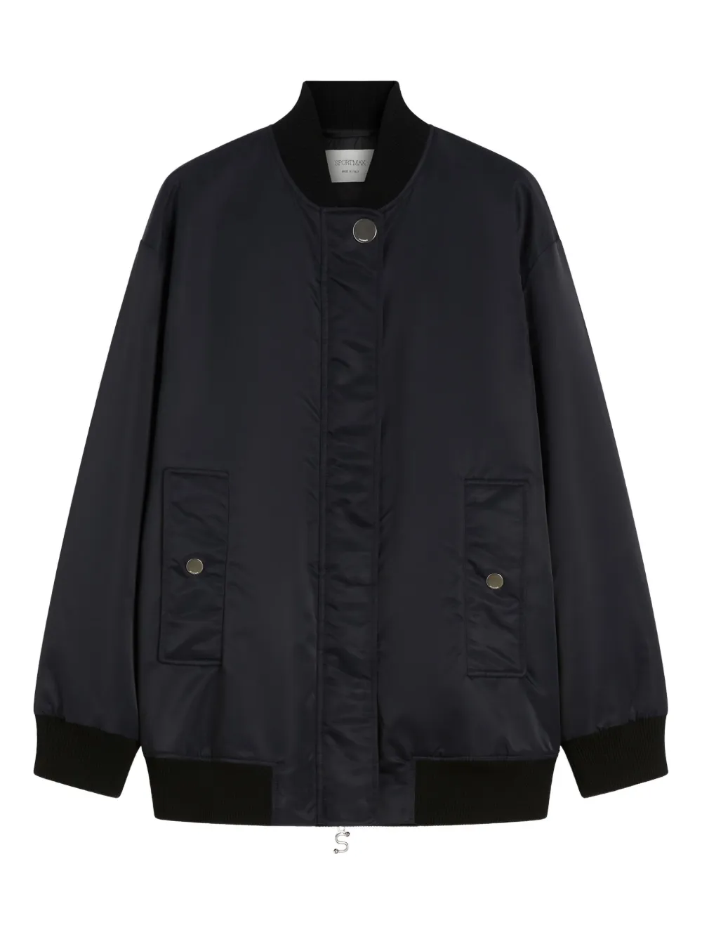 Sportmax Bomber con maniche a spalla bassa - Nero