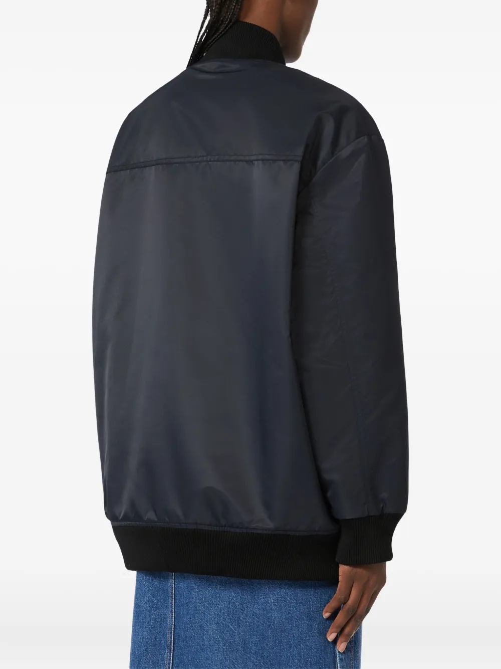 Sportmax Bomberjack met verlaagde schouders Zwart