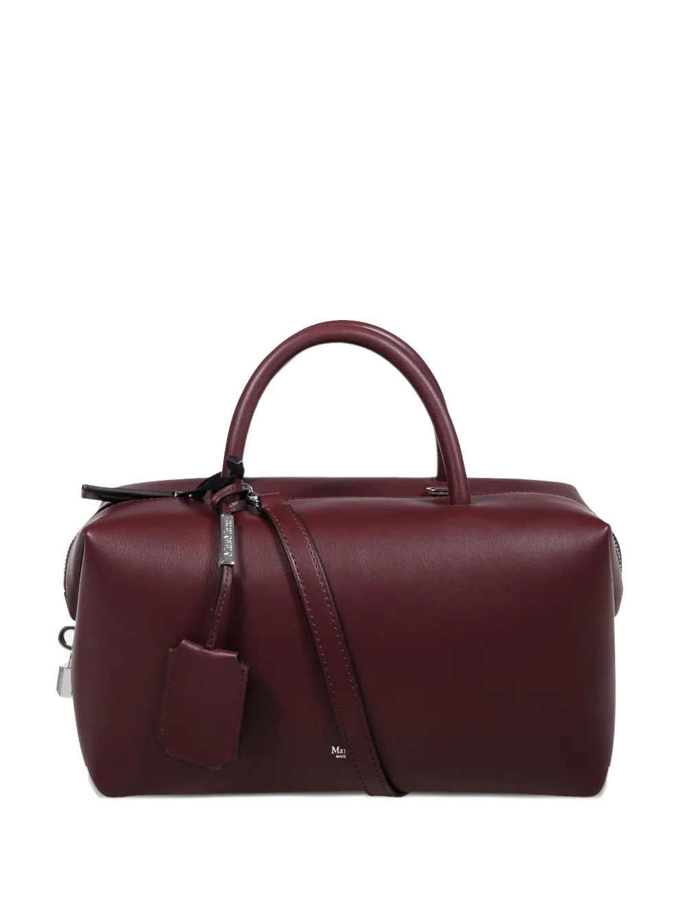 Max Mara Medium leren shopper Rood