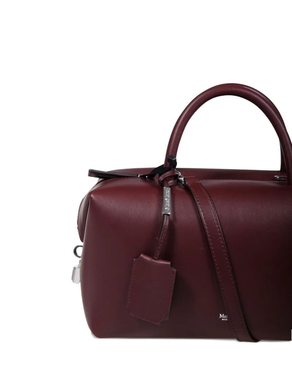Max Mara Medium leren shopper Rood