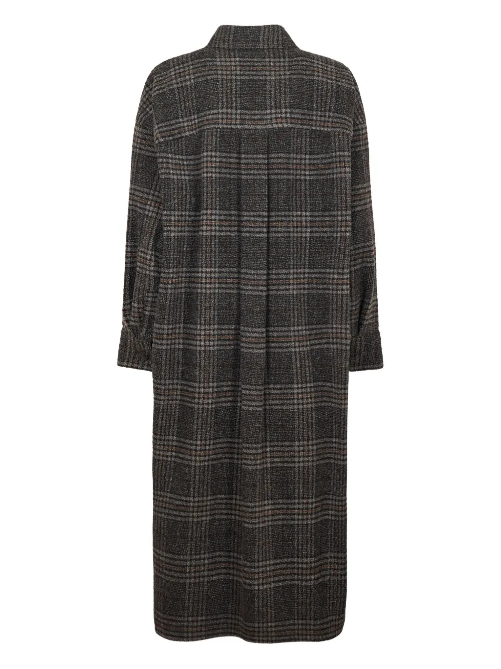 Isabel Marant Étoile Checked Buttoned Coat In Gray