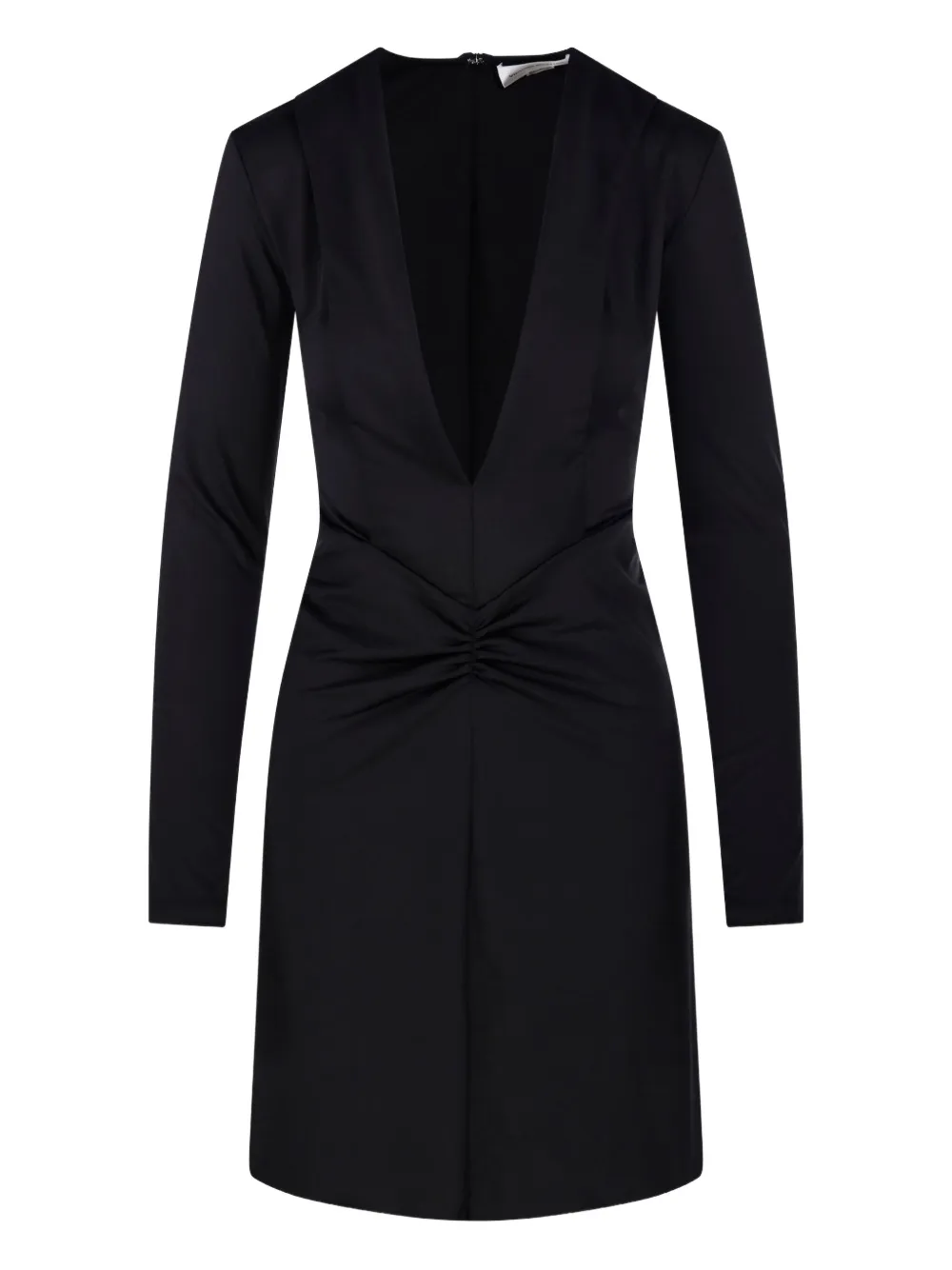 Victoria Beckham plunge-neck mini dress Zwart