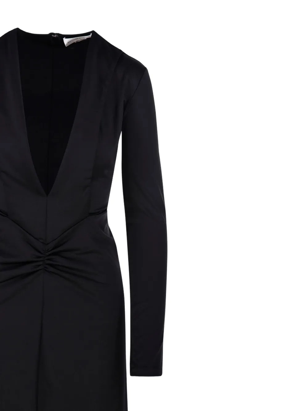 Victoria Beckham plunge-neck mini dress Zwart