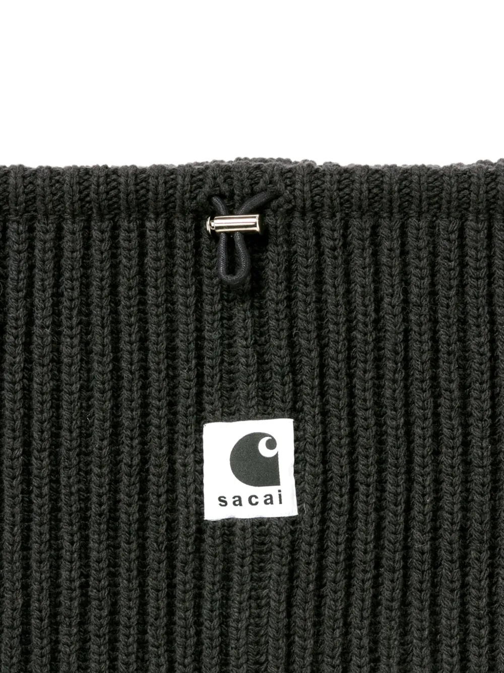 Carhartt WIP Sacai ribbed logo neck warmer | Men | Image 2