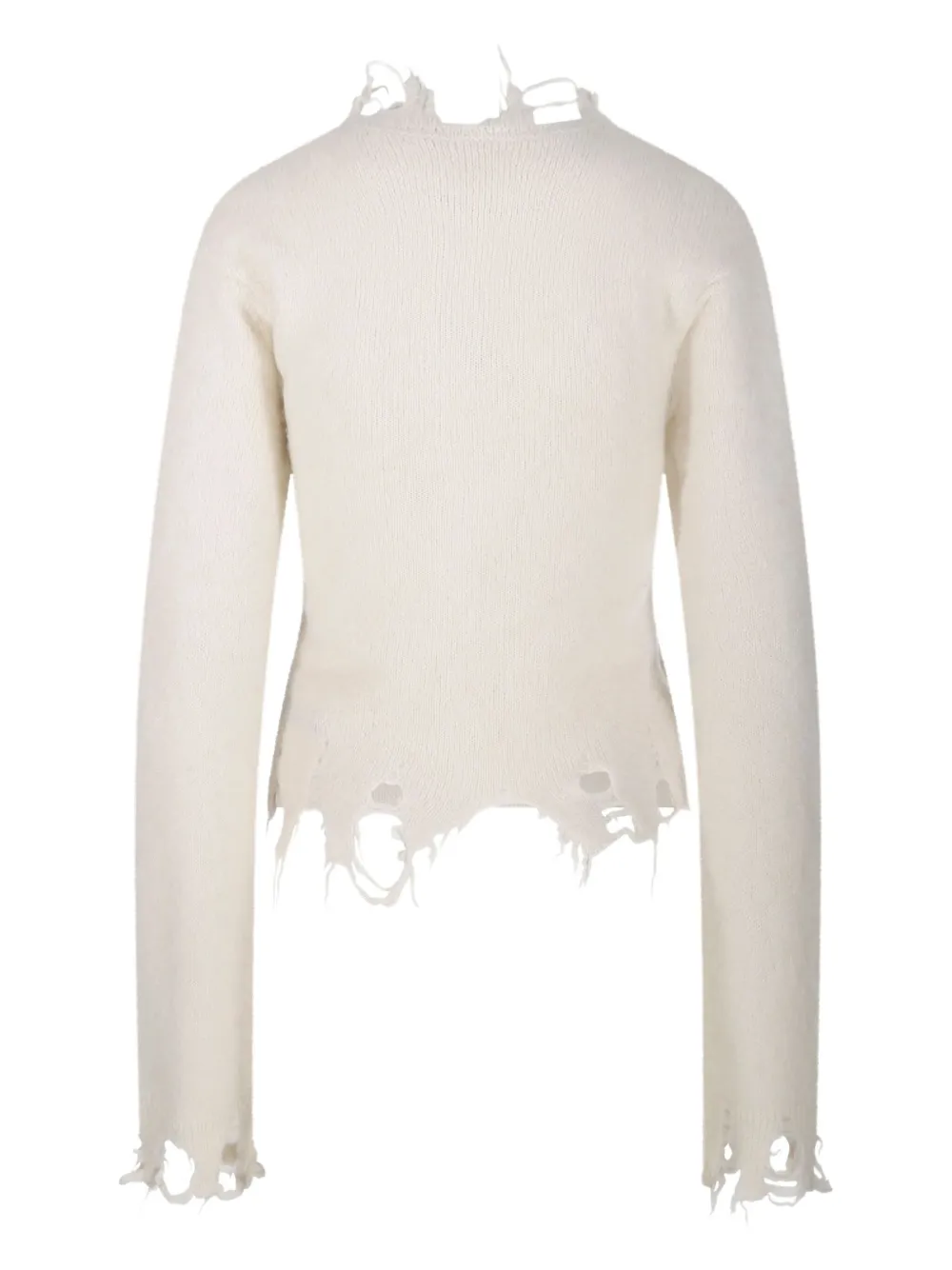 Haikure Gerafeld vest met franje Beige