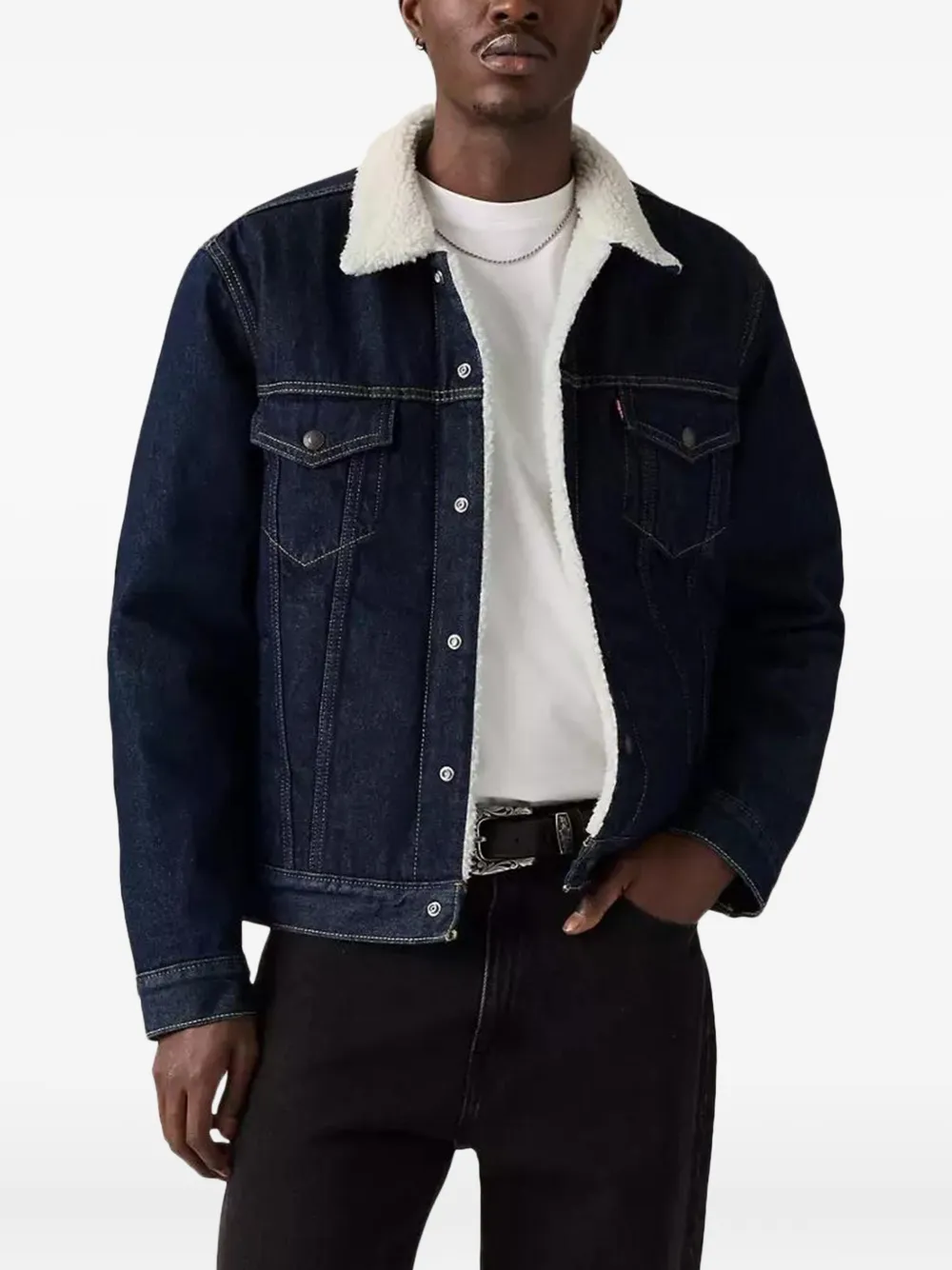 Levi's veste à col en sherpa | Vestes en jean | Image 2