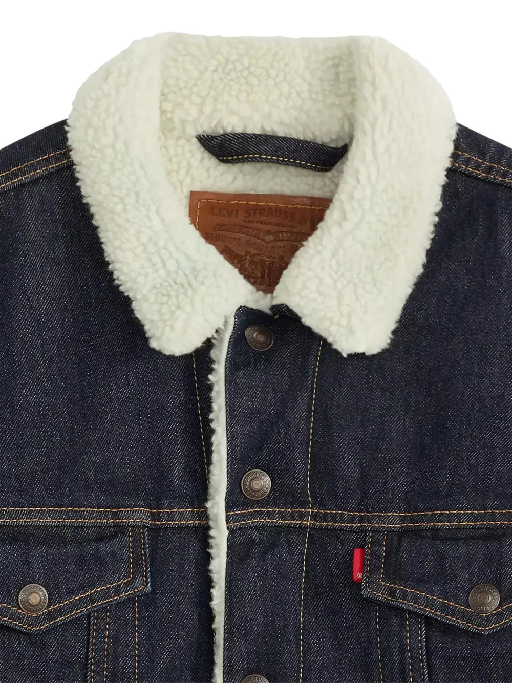 Levi's Sherpa Collar Pocket Jacket In Blue
