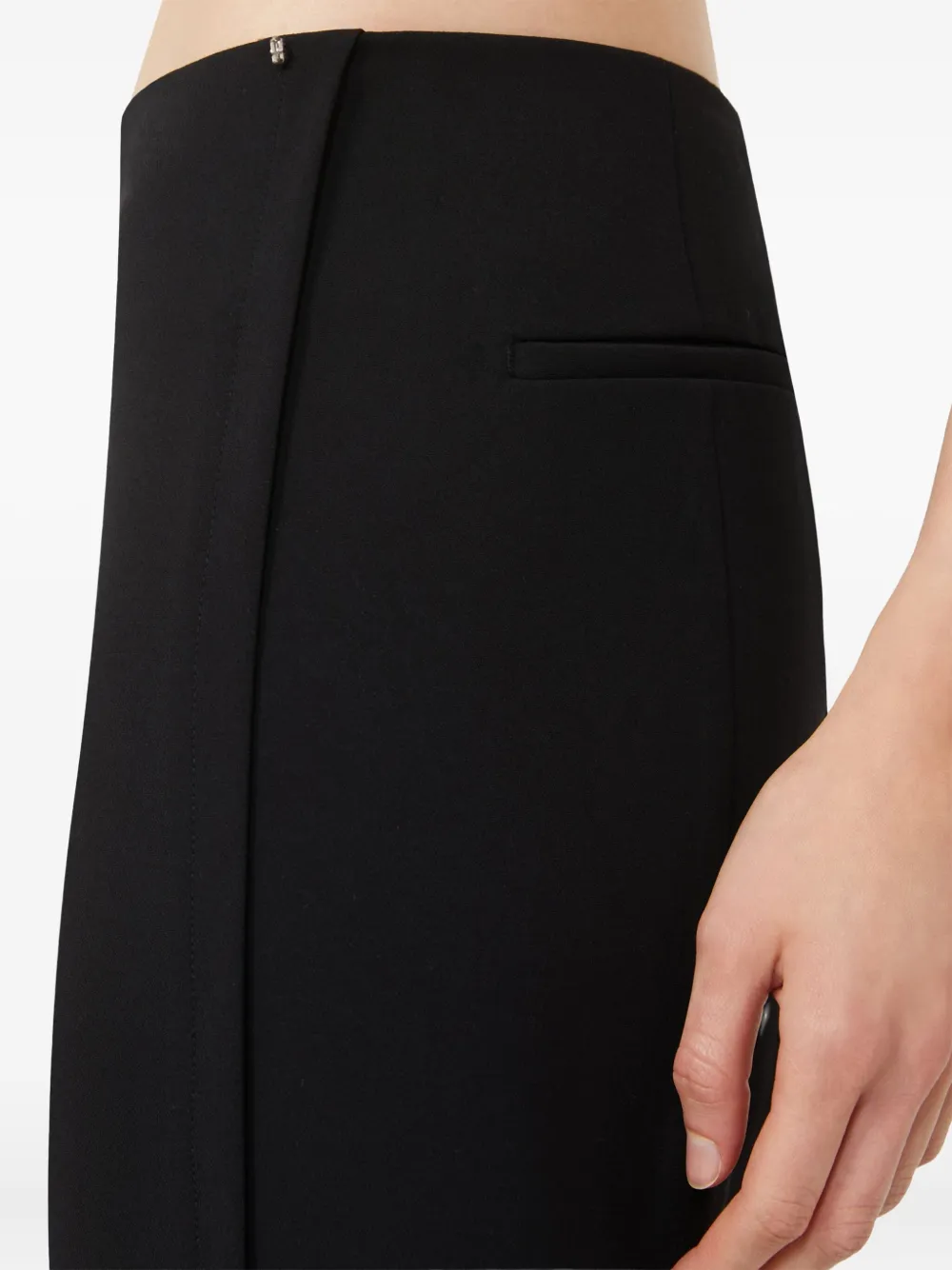 Max Mara Baschi Slit Trousers In Black
