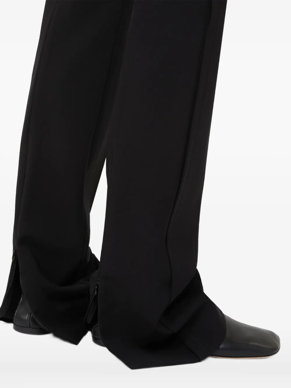 Max Mara Baschi Slit Trousers In Black