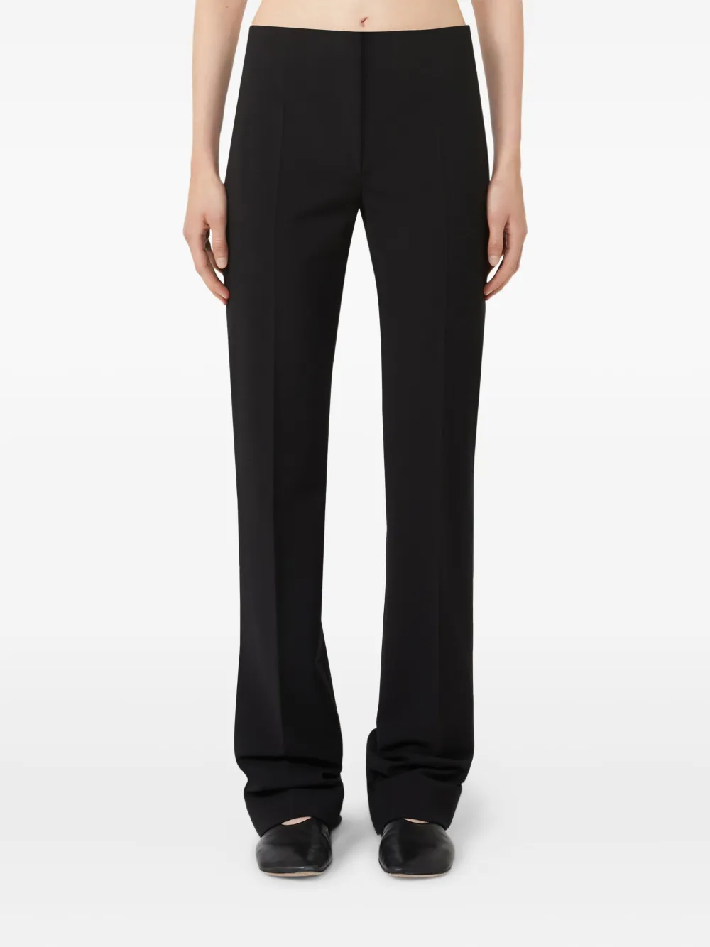 Max Mara Baschi Slit Trousers In Black