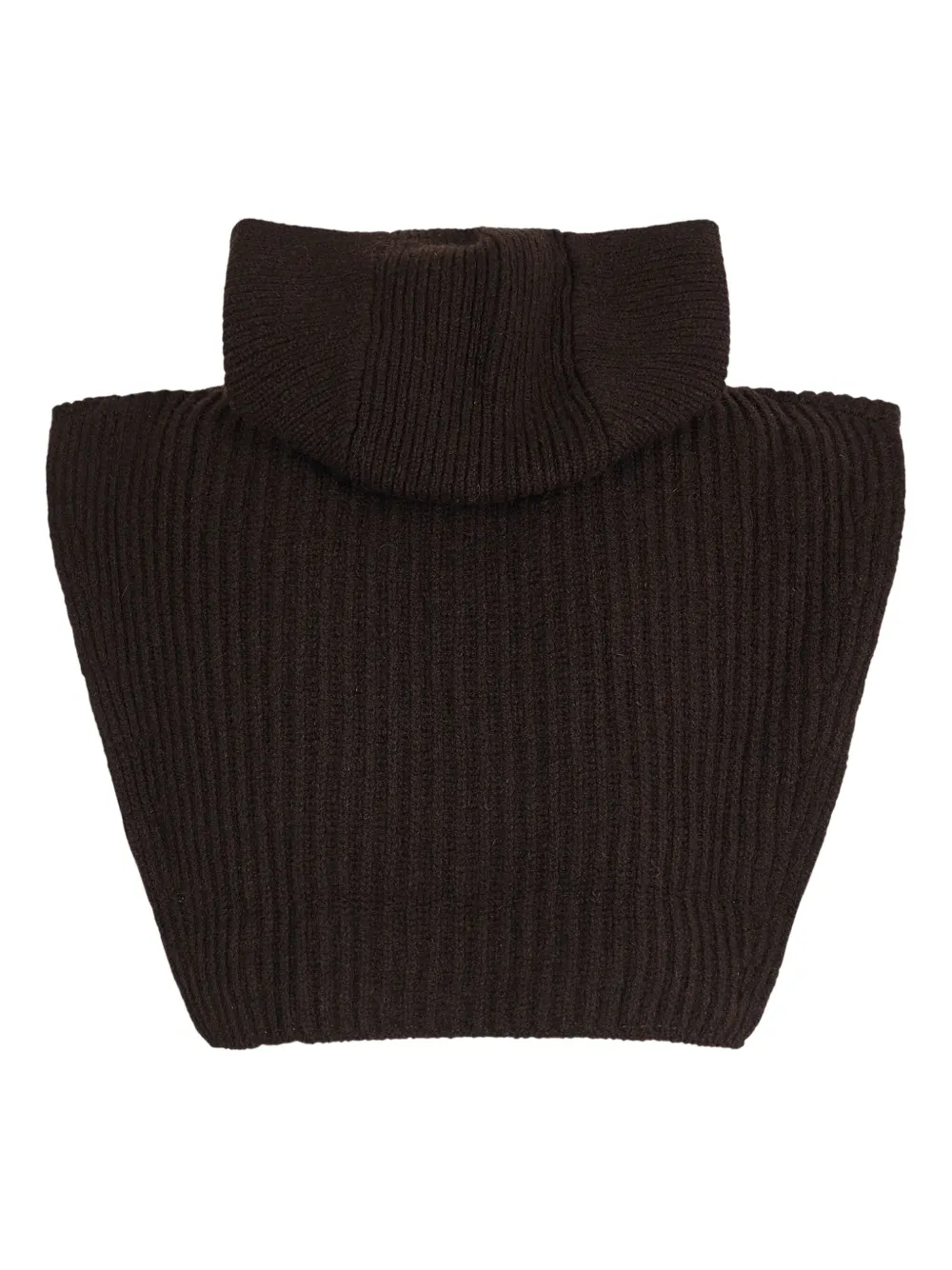 Soeur ribbed turtleneck scarf - Bruin