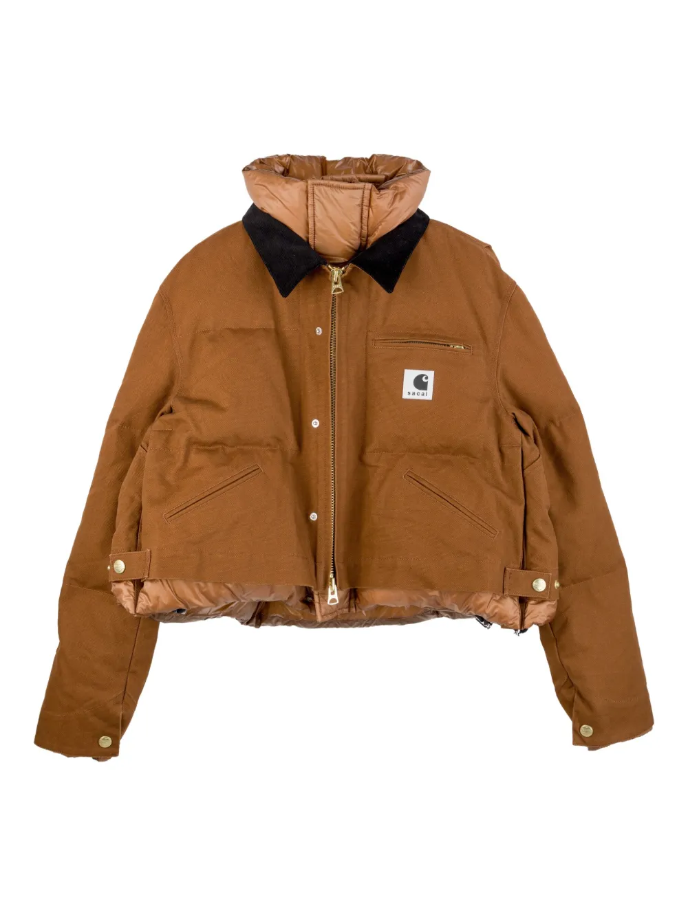 Carhartt WIP Sacai collar patch jacket | Brown | Image 1