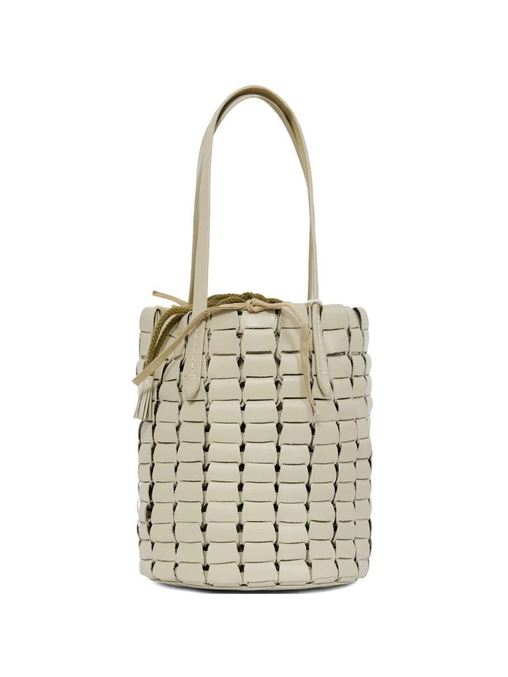 DRAGON DIFFUSION leather bucket bag - Toni neutri