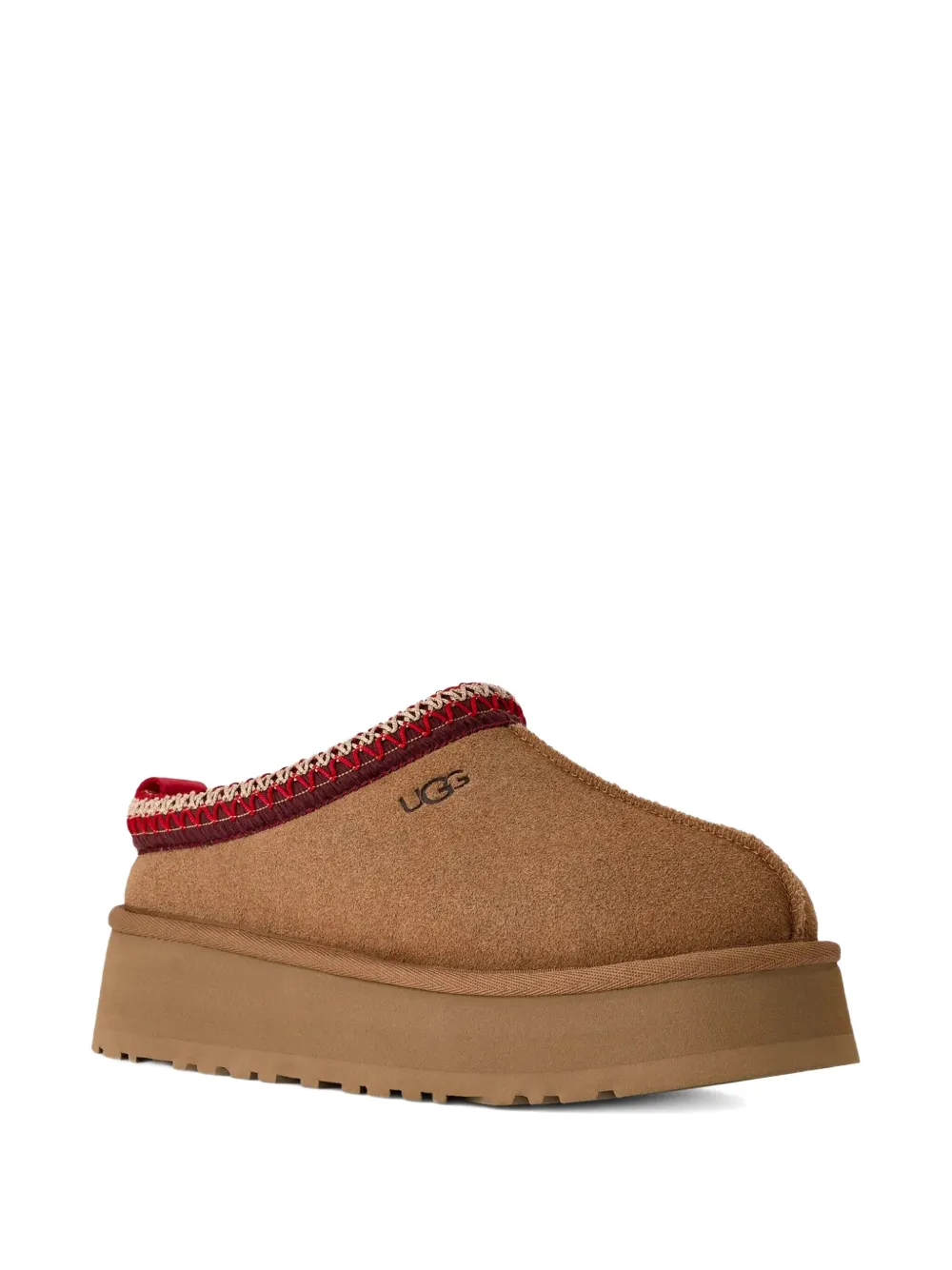 UGG Tazz platform-sole embroidered loafers Brown