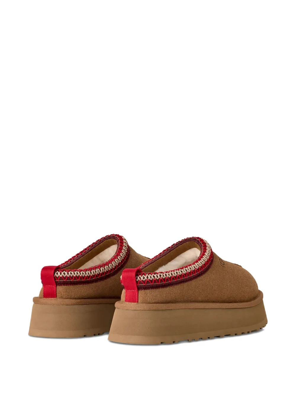 UGG Tazz platform-sole embroidered loafers Brown