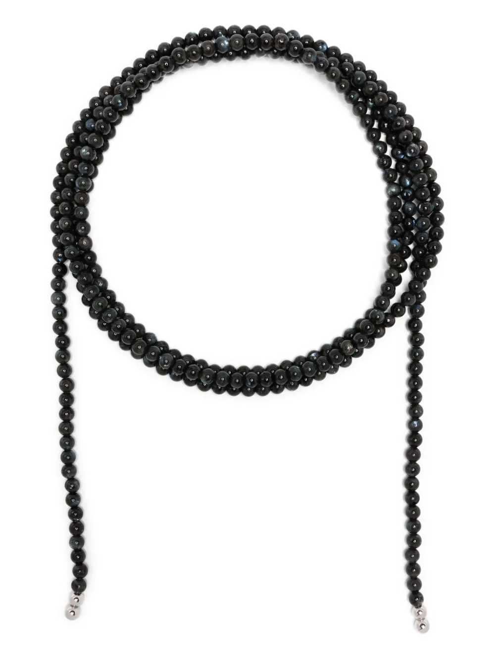 Tom Wood larvikite bead necklace | Silver | Image 1