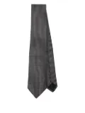 BOSS patterned silk tie - Black