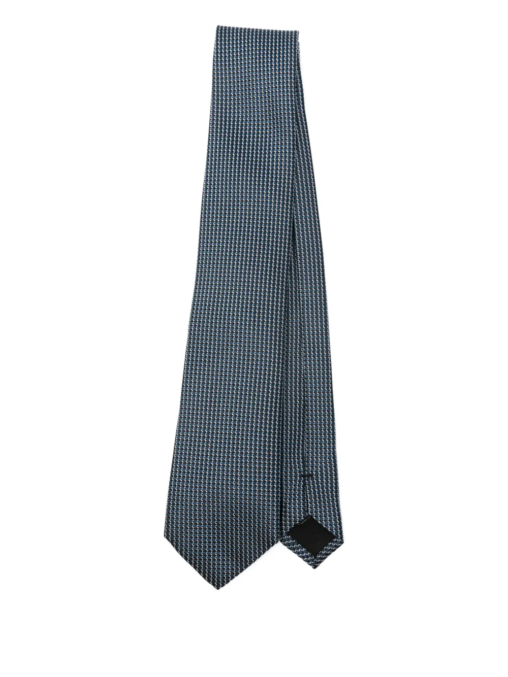 BOSS patterned silk tie | Blue | Image 1