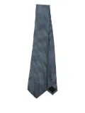 BOSS patterned silk tie - Blue