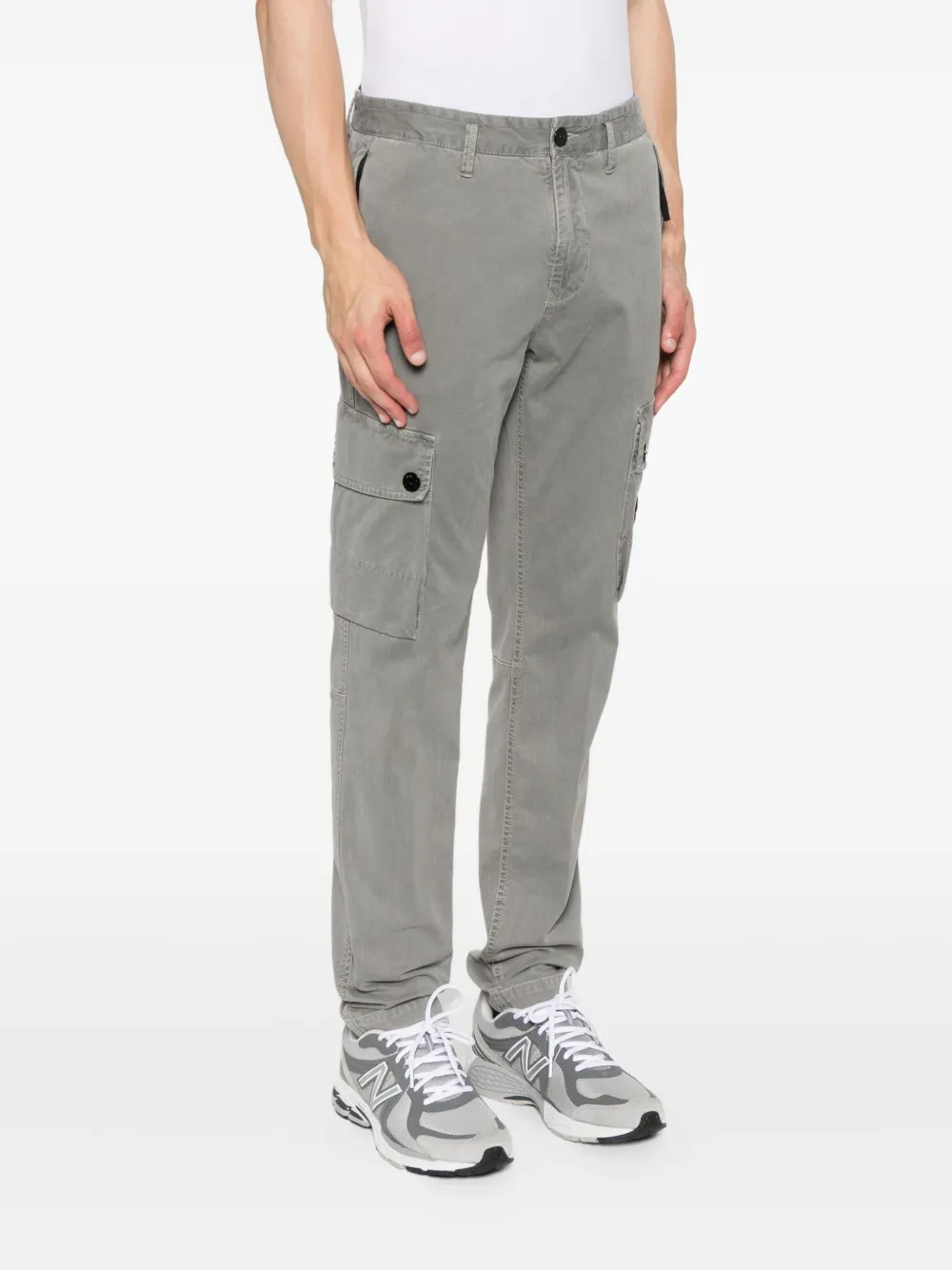 Stone Island cargo patch-pocket trousers Grijs