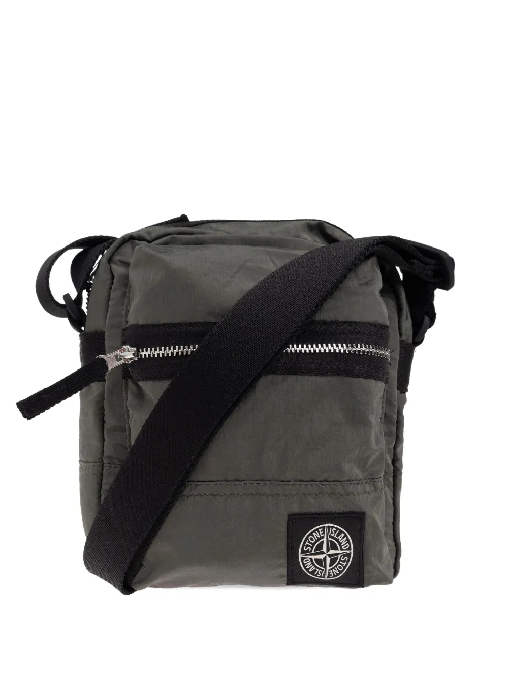 Stone Island zip-fastening messenger bag - Verde