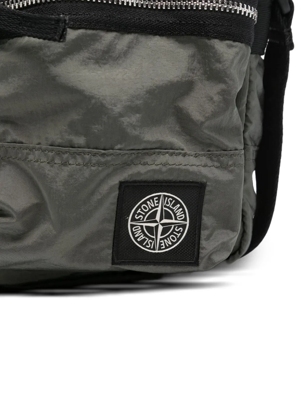 Stone Island zip-fastening messenger bag Groen
