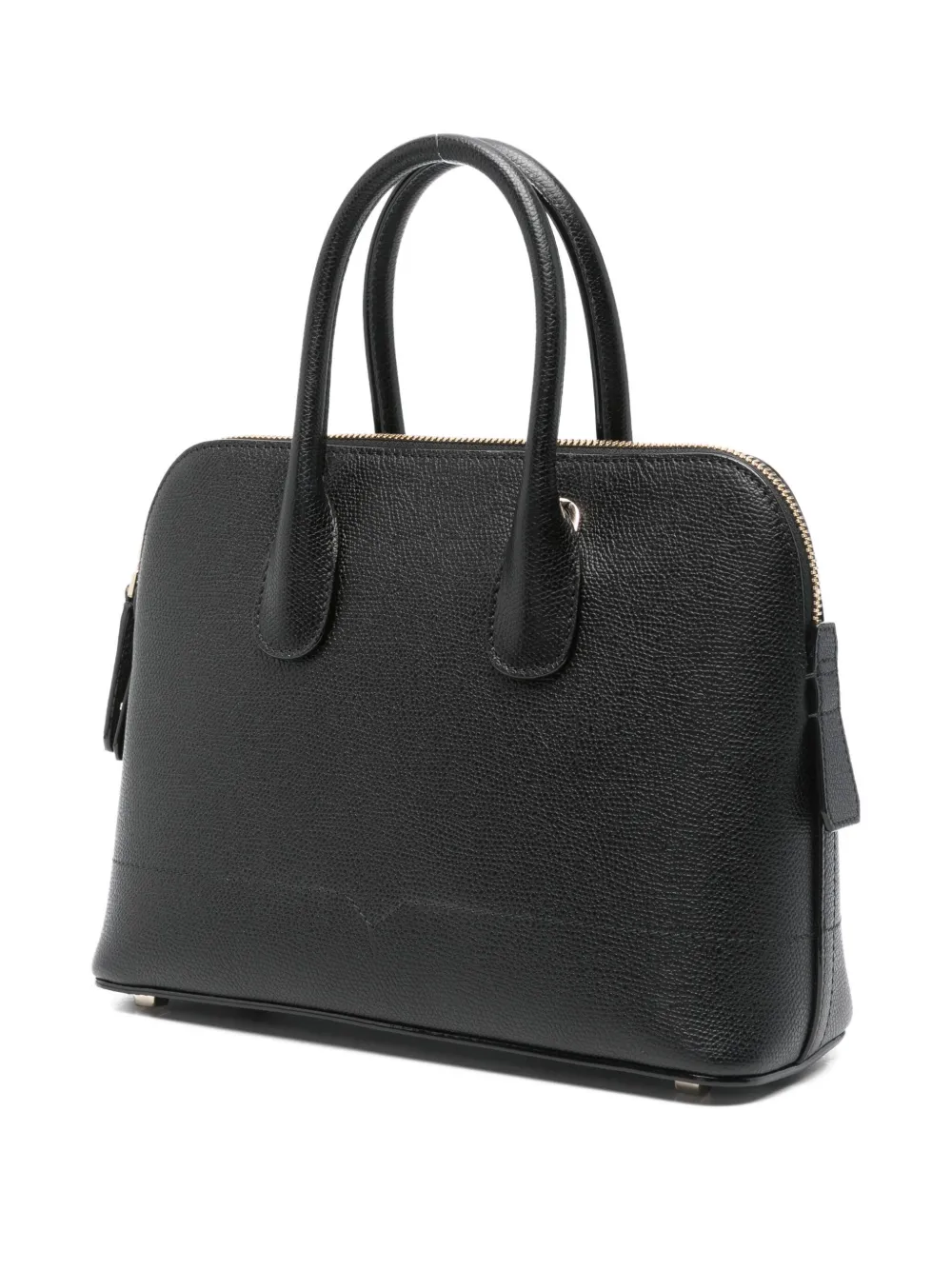  Valextra Small Mylogo Tote Bag - Black 