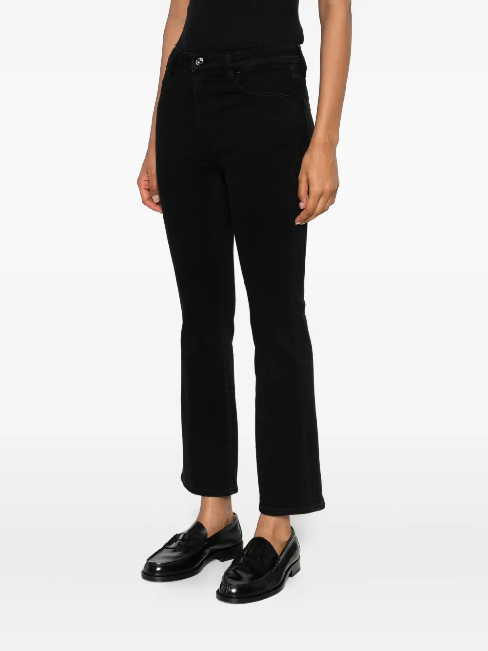 Frame Five-pocket Jeans In Black