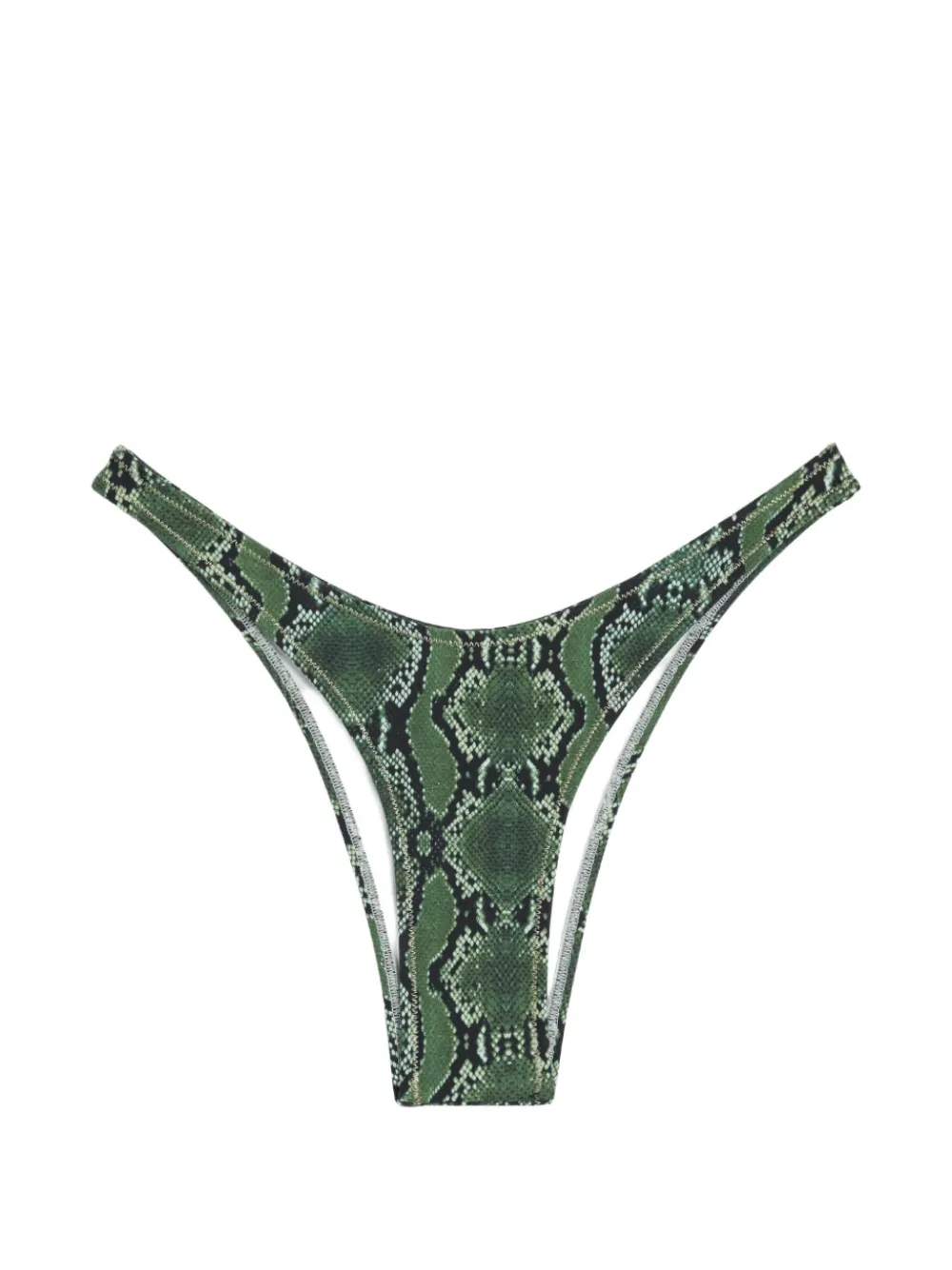 Reina Olga Brigitte snake-print bikini bottoms - Grün