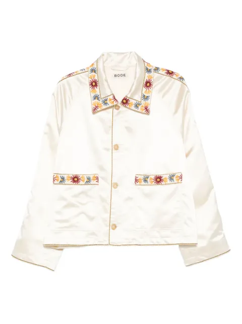 BODE Candyfloss embroidered satin jacket