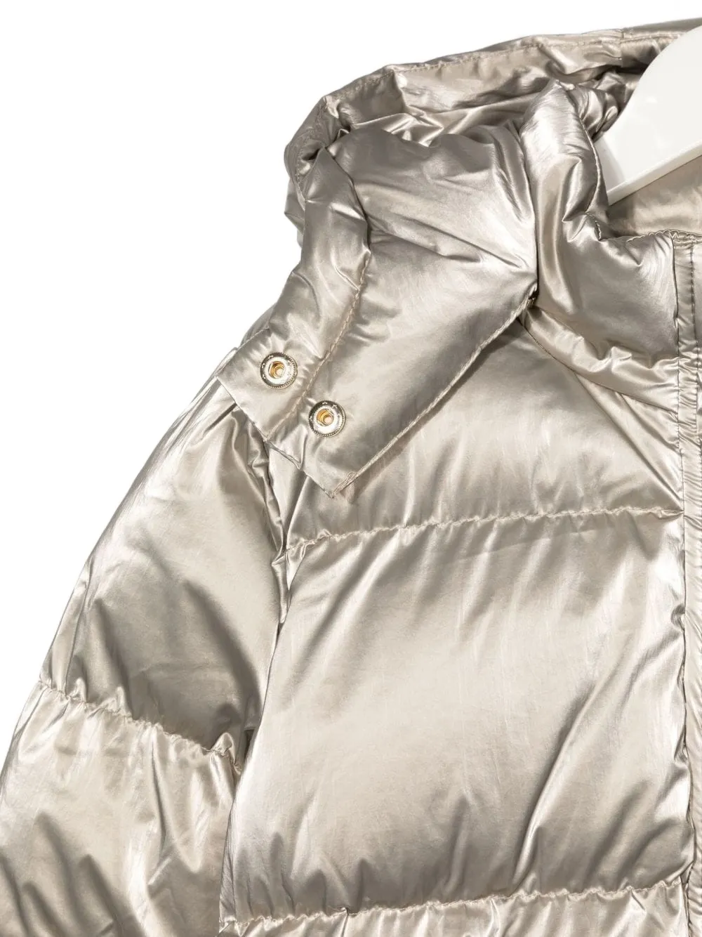 Michael Kors Kids hooded padded jacket Goud