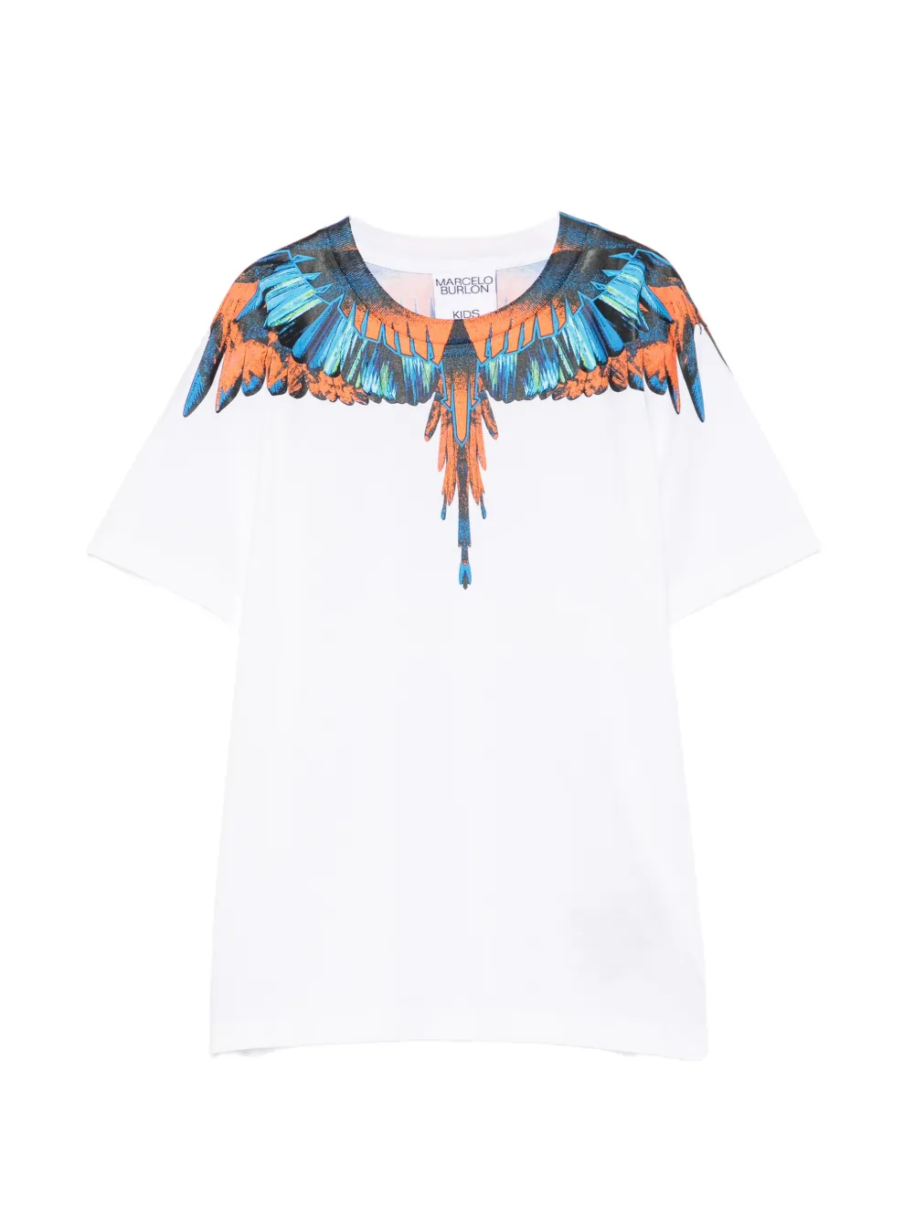 COUNTY OF MILAN KIDS wing-print T-shirt - Bianco