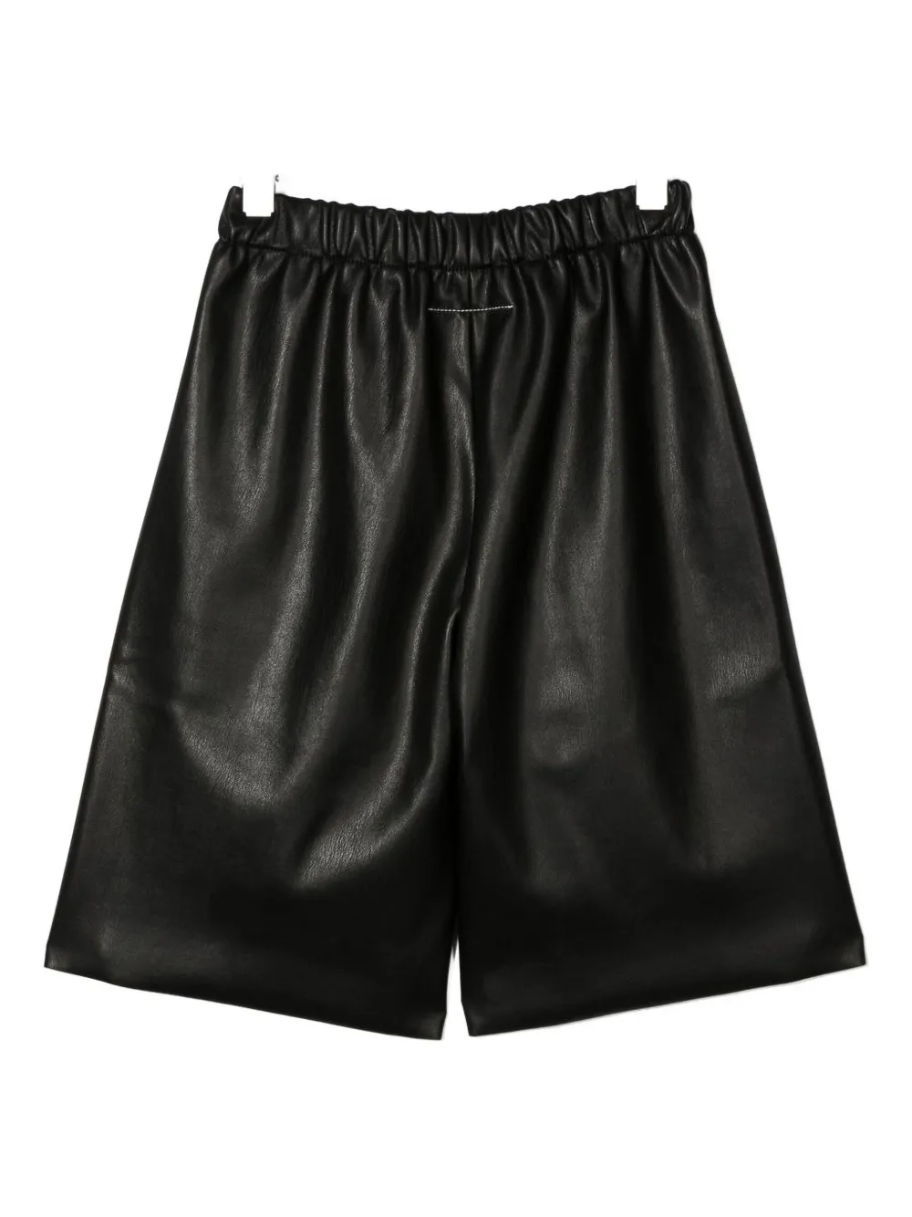 MM6 Maison Margiela Kids elastic-waist zip-detail shorts Zwart