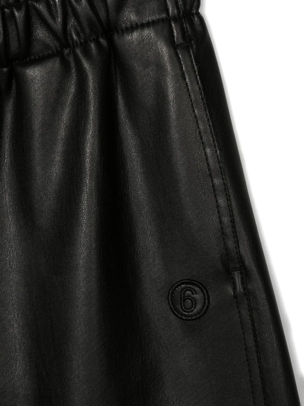 MM6 Maison Margiela Kids elastic-waist zip-detail shorts Zwart