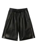 MM6 Maison Margiela Kids elastic-waist zip-detail shorts - Black