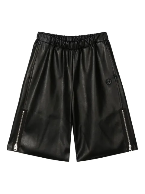 MM6 Maison Margiela Kids elastic-waist zip-detail shorts