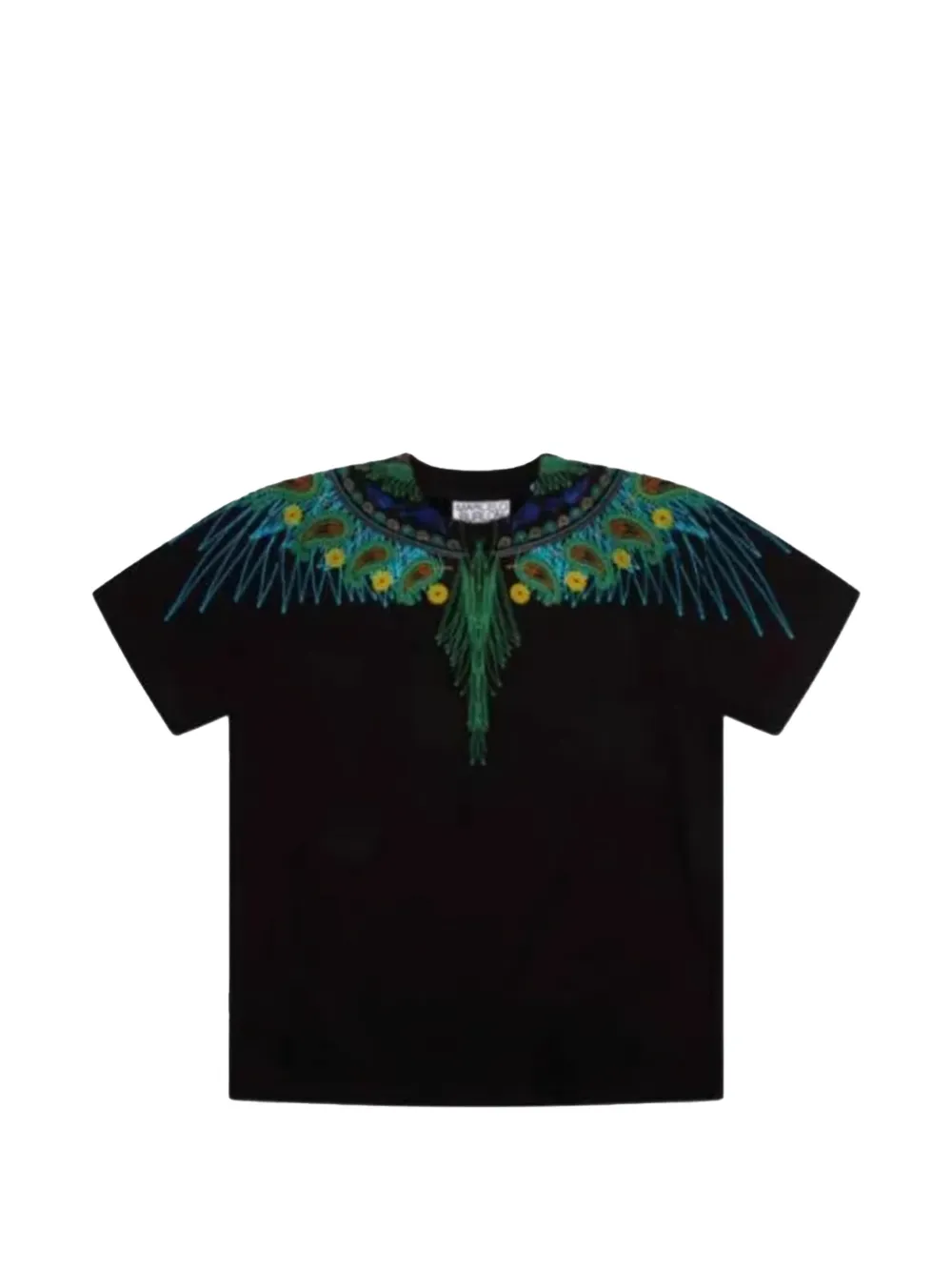 COUNTY OF MILAN KIDS wing-print T-shirt - Nero