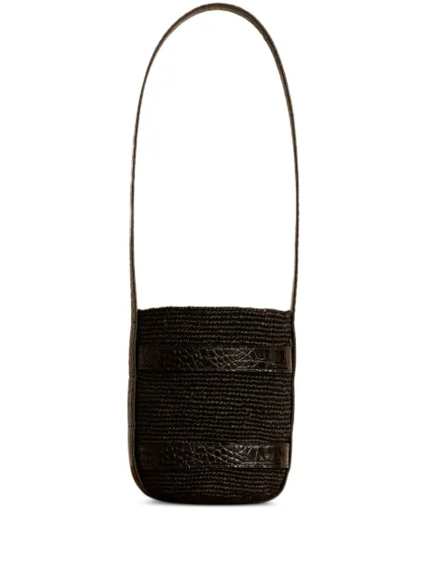 Manebi x Alex Rivière Studio raffia leather shoulder bag