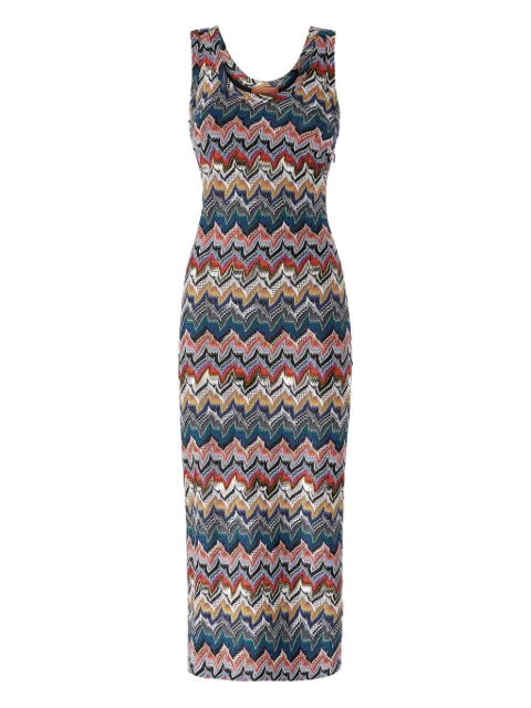 Missoni zigzag sleeveless midi dress