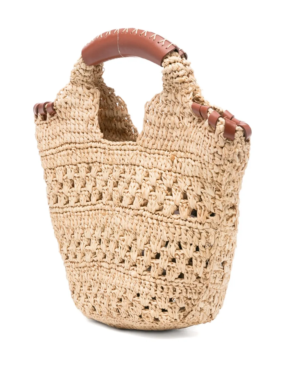Ba&Sh Ara gehaakte shopper Beige