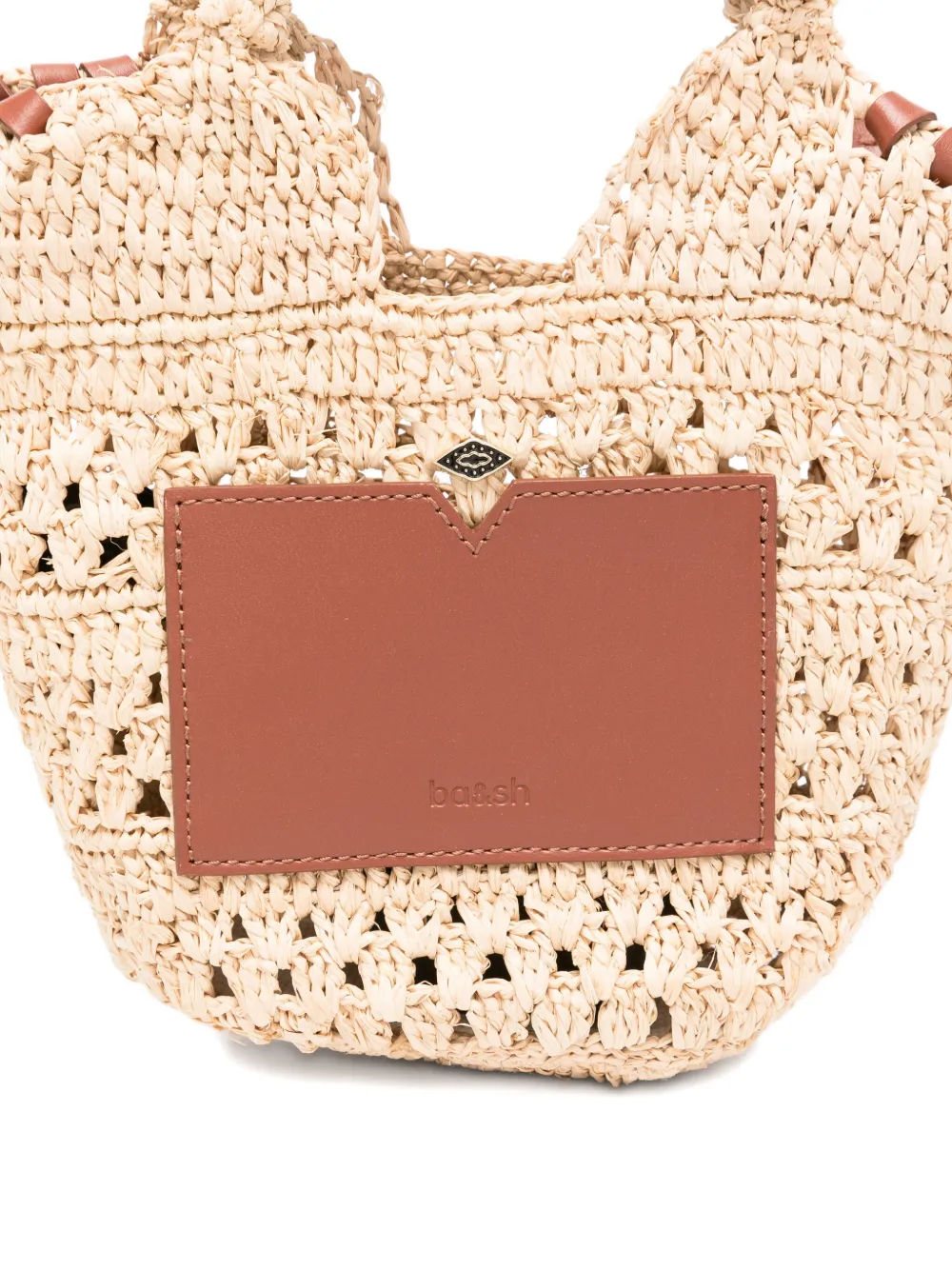 Ba&Sh Ara gehaakte shopper Beige