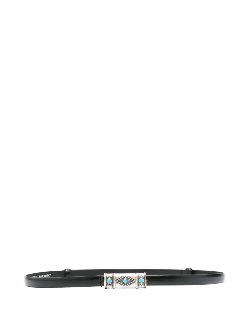 Ba&Sh turquoise-embellished leather belt | Black | Image 1