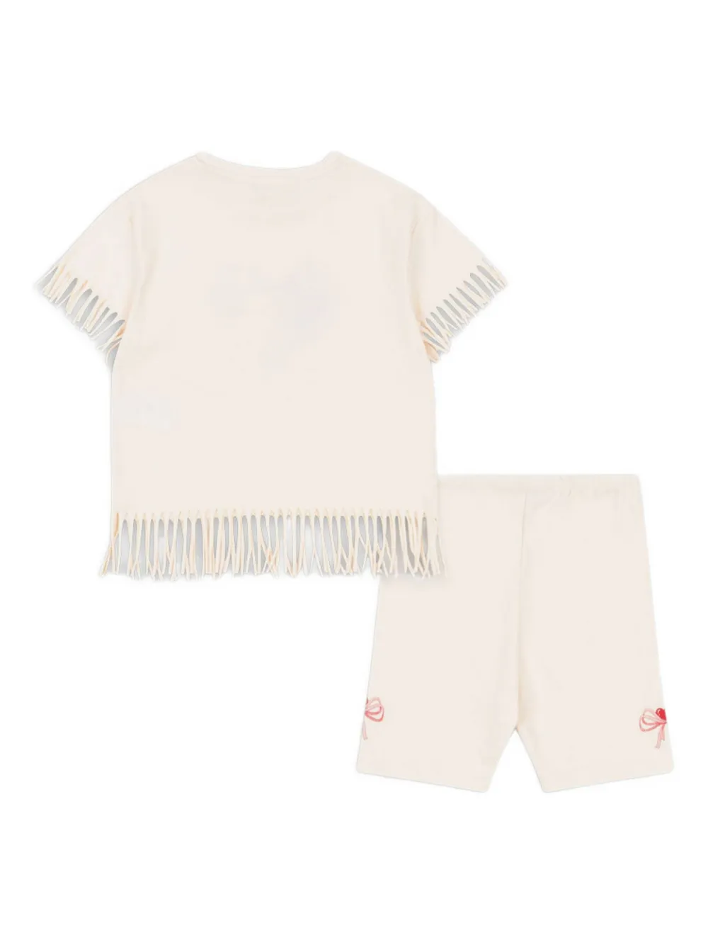 Konges Sløjd fringe-trimmed cat-print shorts set | Short Sets | Image 2