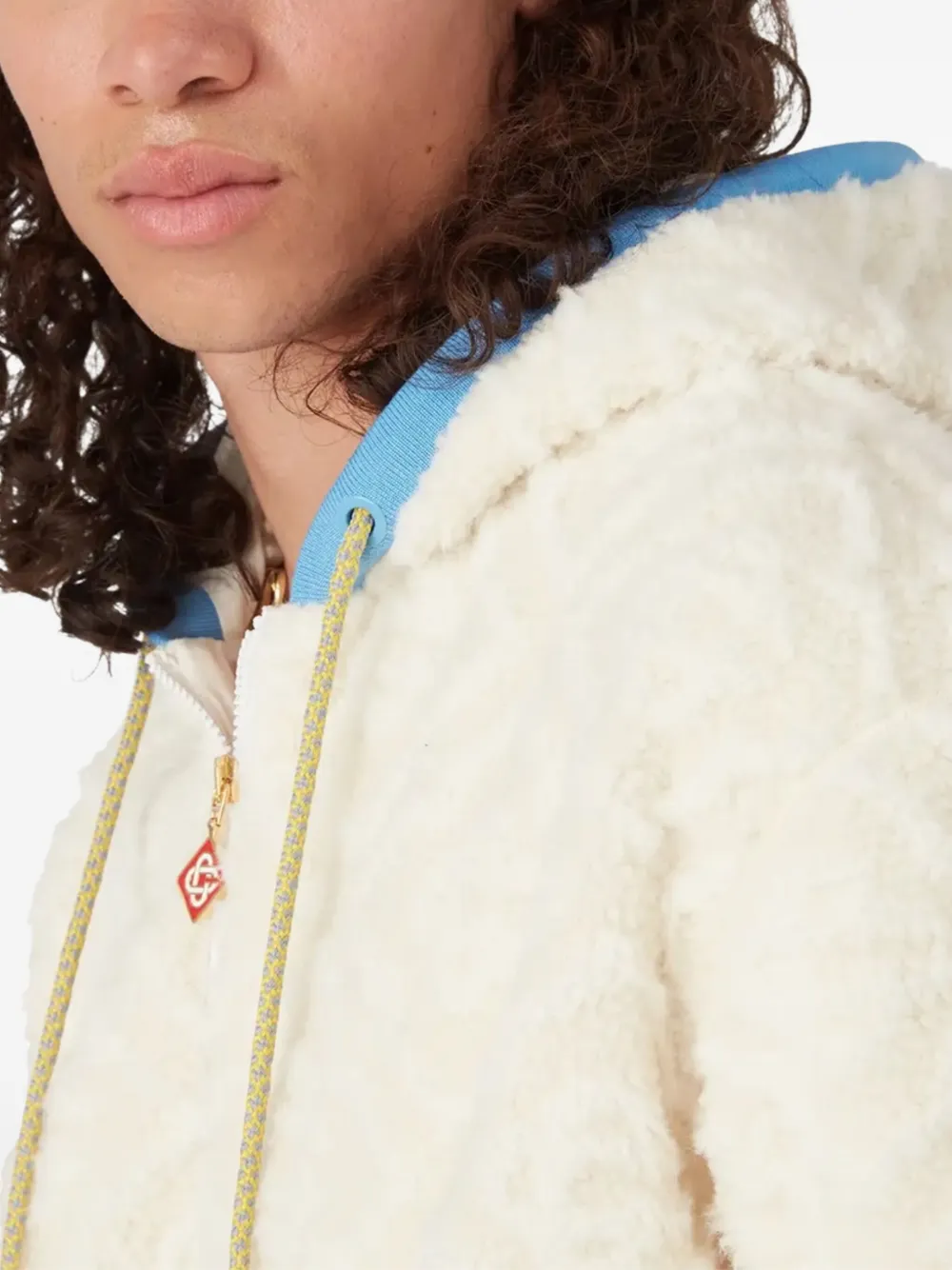 Casablanca Lammy coat Wit