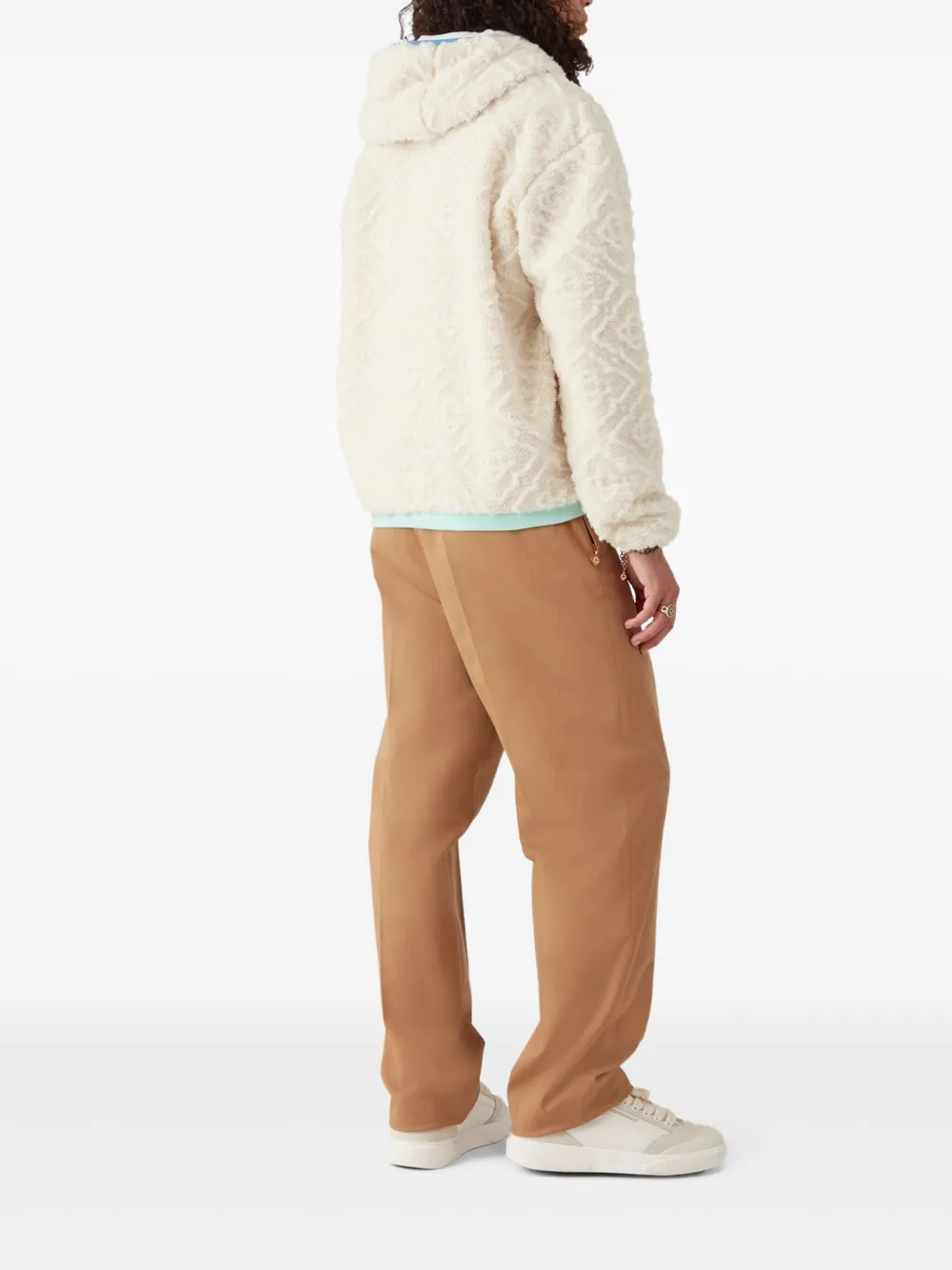 Casablanca Lammy coat Wit