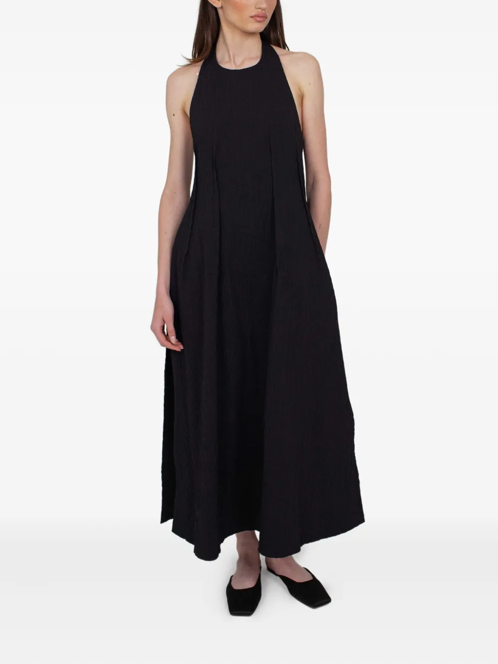 RXQUETTE halter-neck pleated midi dress | Day Dresses | Image 2