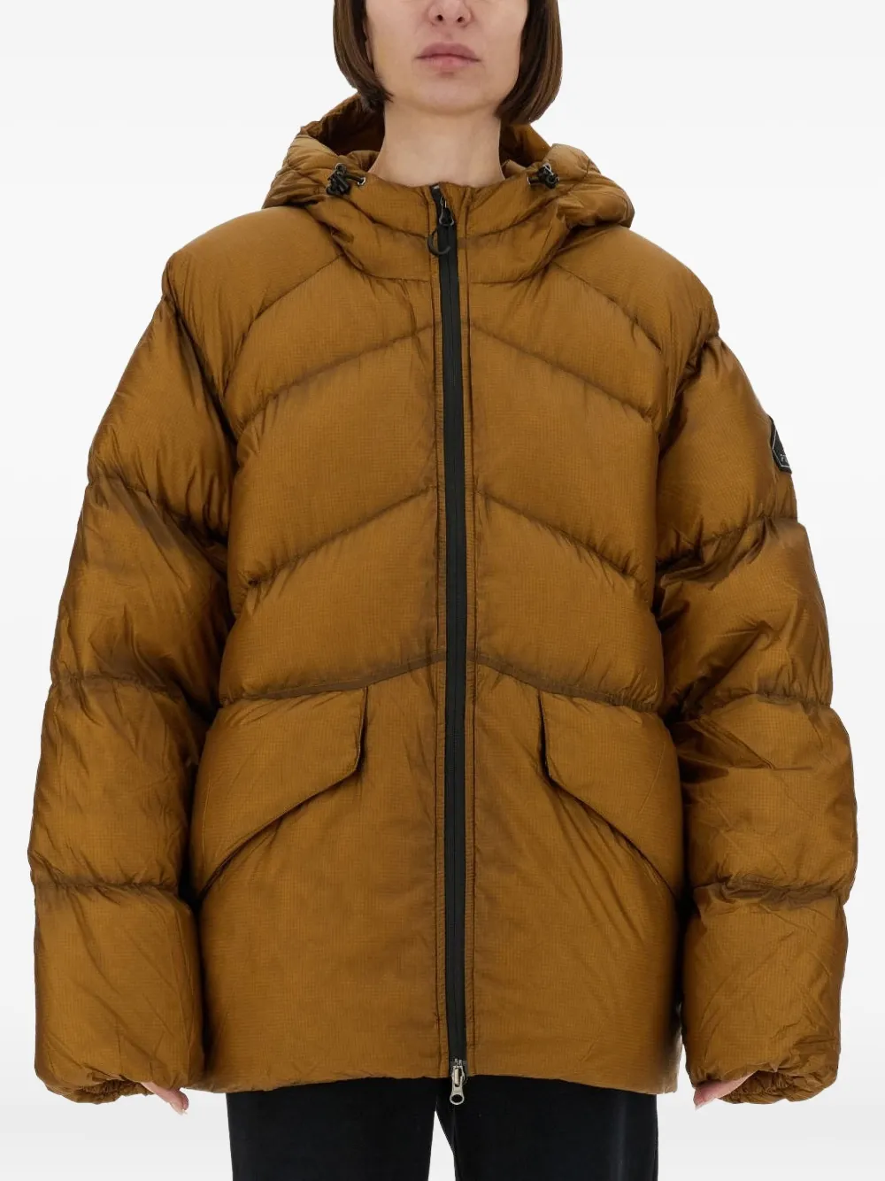 Pyrenex x Nitty Gritty Stellar hooded down jacket | Brown | Image 1