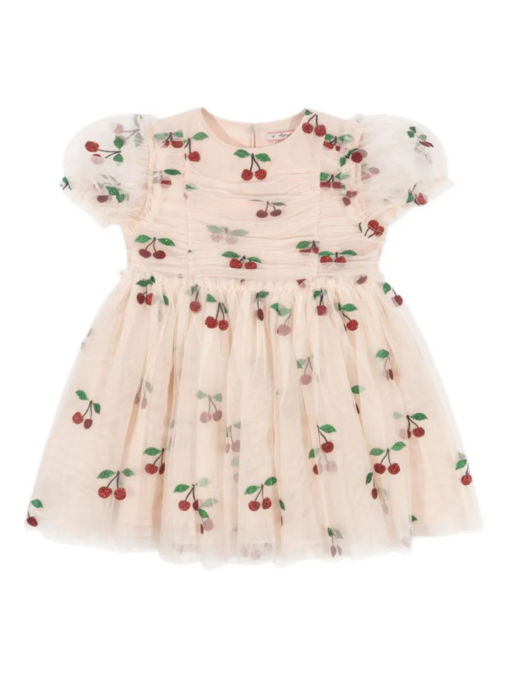 Konges Sløjd Tullie cherry-print dress Beige
