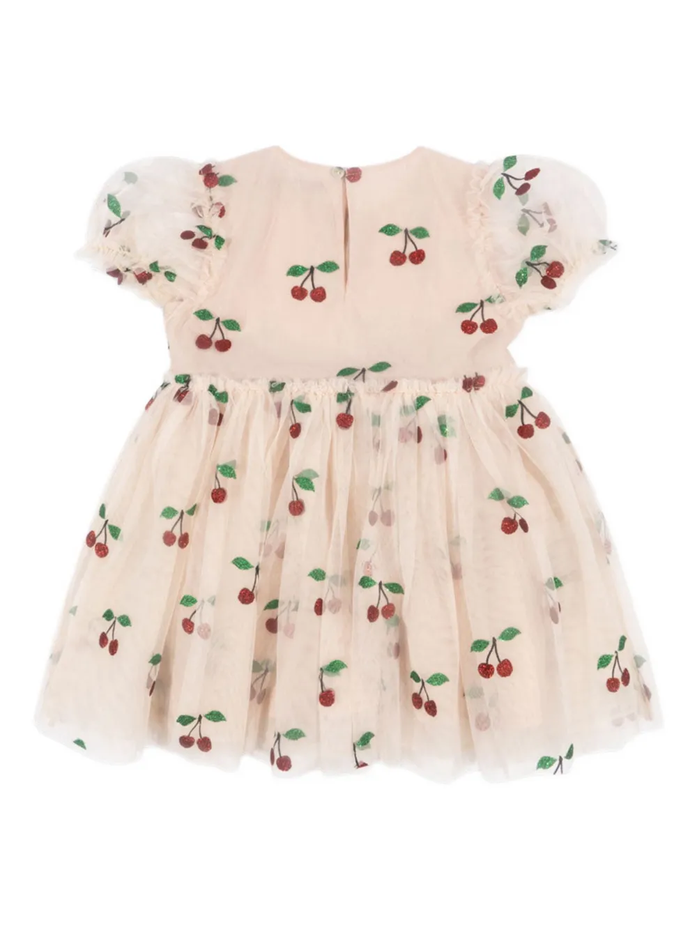 Konges Sløjd Tullie cherry-print dress Beige