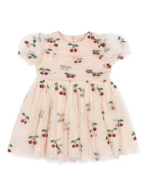 Konges Sløjd Vestido Tullie com estampa de cereja